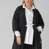 NAMI CREPE KIMONO JACKET plus-size - AMOUR781