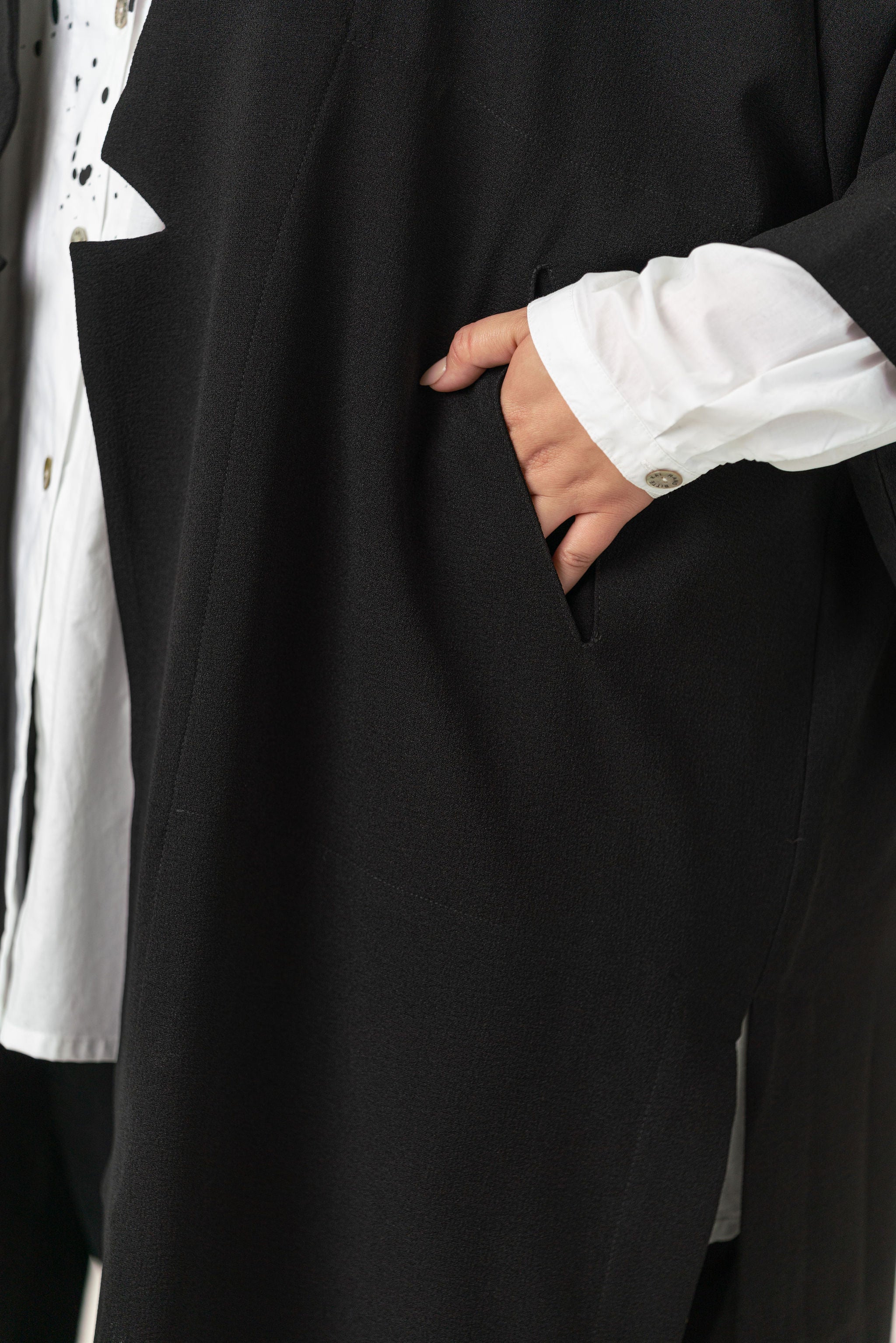 NAMI CREPE KIMONO JACKET plus-size - AMOUR781