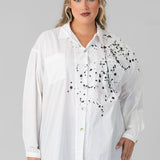 PAINT SPLATTER SHIRT plus-size - AMOUR781