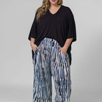 SHIBORI STRIPE PANTS plus-size - AMOUR781
