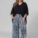 SHIBORI STRIPE PANTS plus-size - AMOUR781