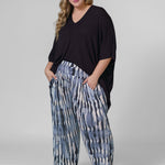 SHIBORI STRIPE PANTS plus-size - AMOUR781