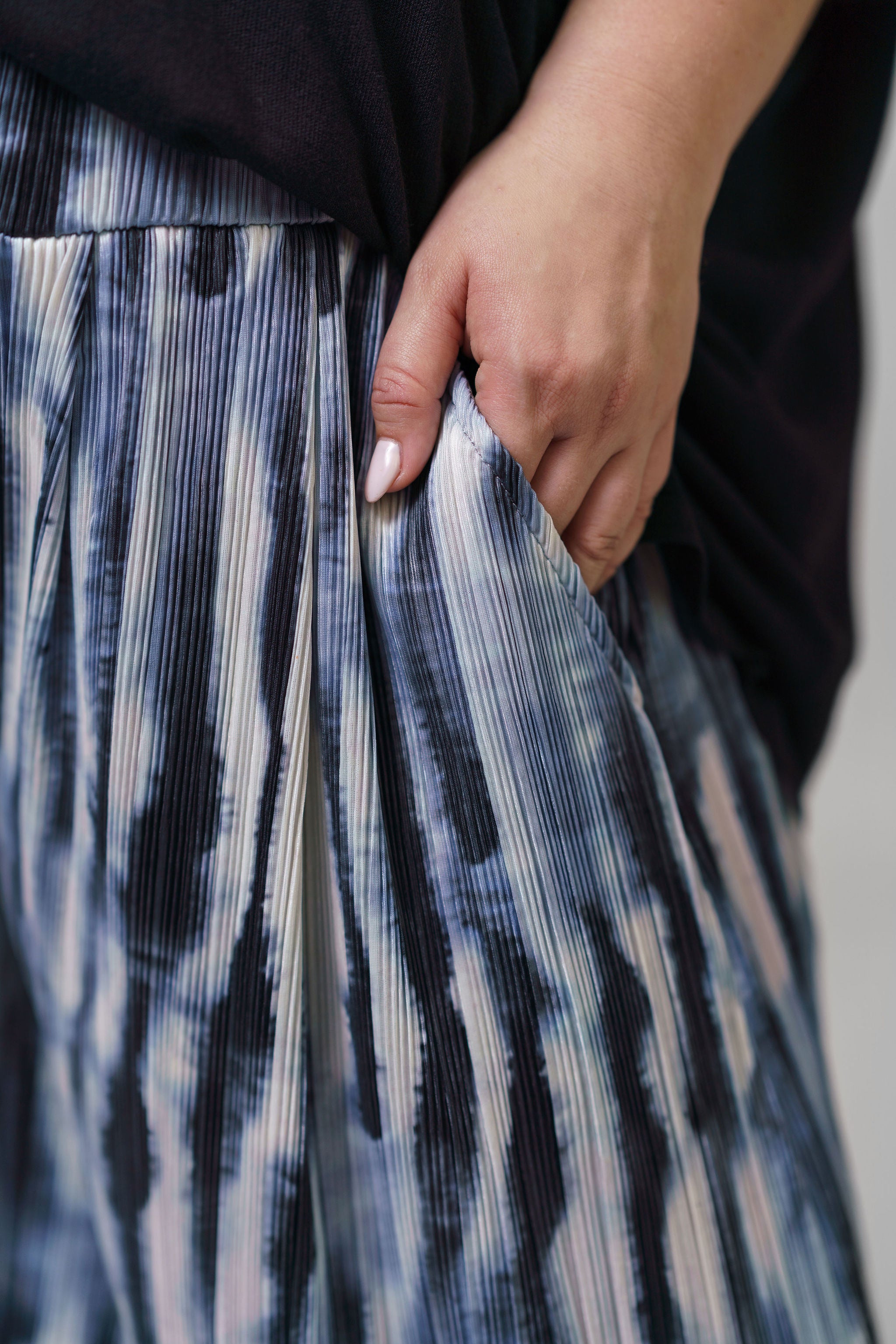 SHIBORI STRIPE PANTS plus-size - AMOUR781