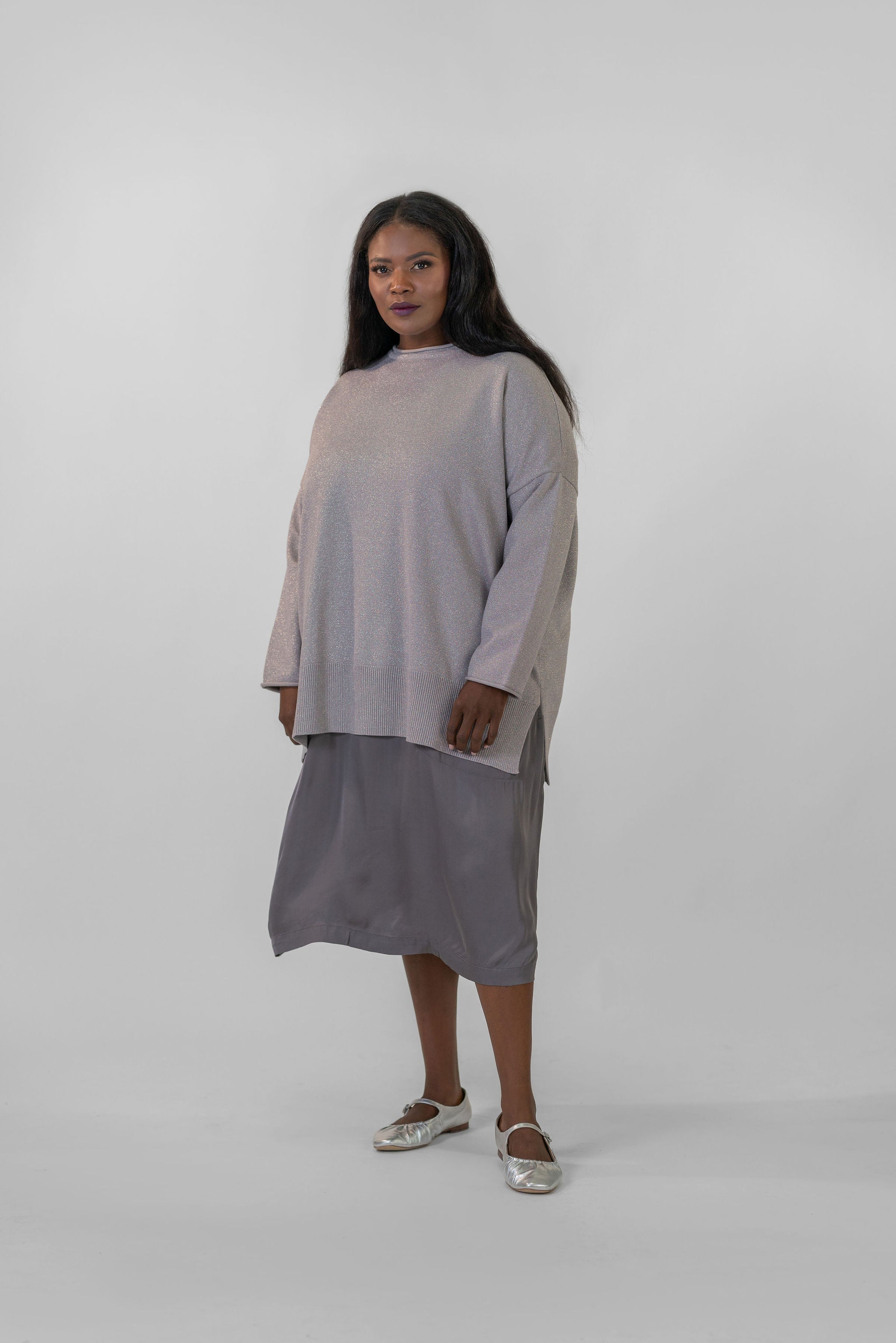 SUNLIGHT SHEEN DRESS plus-size - AMOUR781