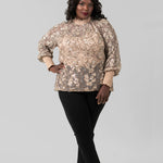 FINJA TOP WITH CAMI plus-size - AMOUR781