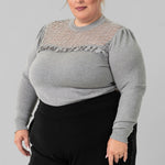 INDUMANI KNITTED TOP plus-size - AMOUR781