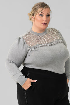 INDUMANI KNITTED TOP plus-size - AMOUR781