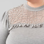 INDUMANI KNITTED TOP plus-size - AMOUR781