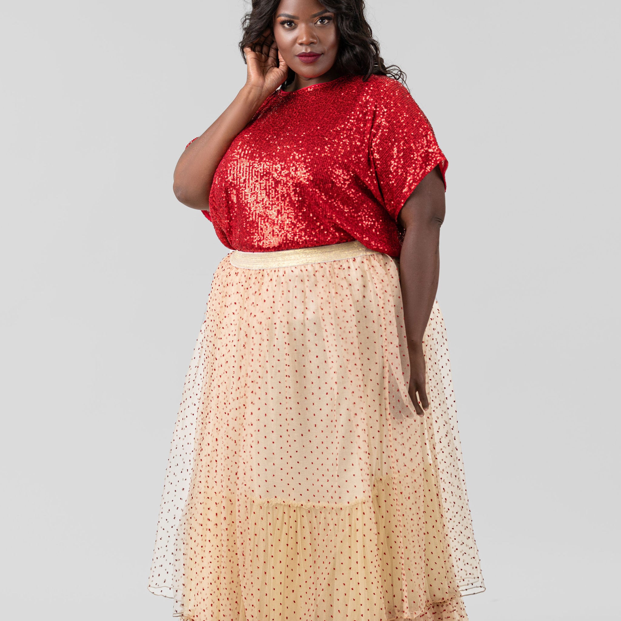 TILLY SKIRT plus-size - AMOUR781