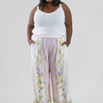 NOVAH WIDELEG PANTS plus-size - AMOUR781