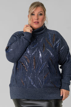 JENIKA KITTED TOP plus-size - AMOUR781