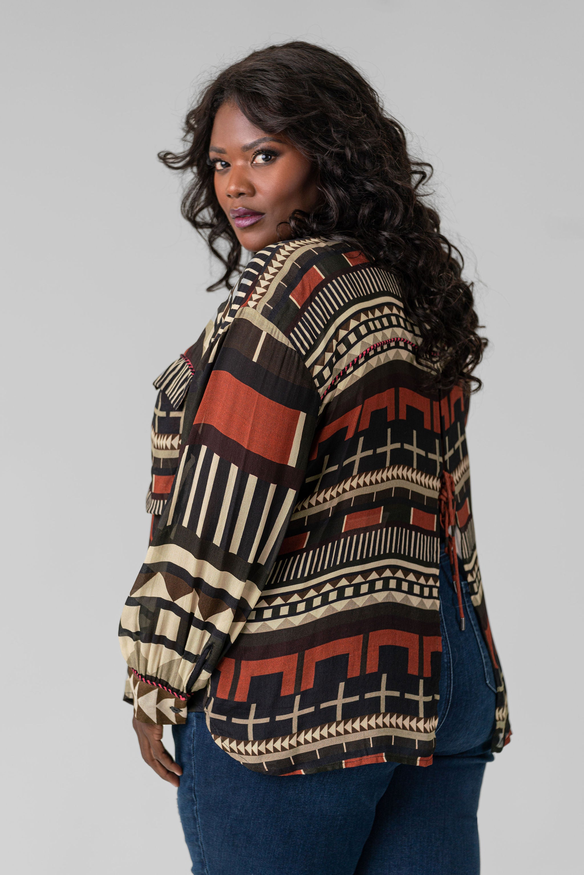 SANNA SHIRT plus-size - AMOUR781