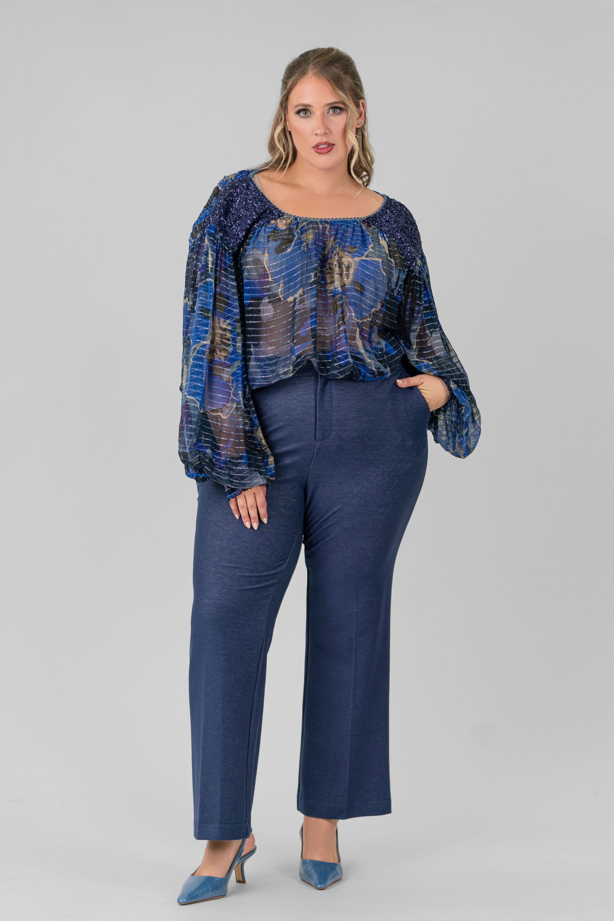 SENTA TOP WITH CAMI plus-size - AMOUR781
