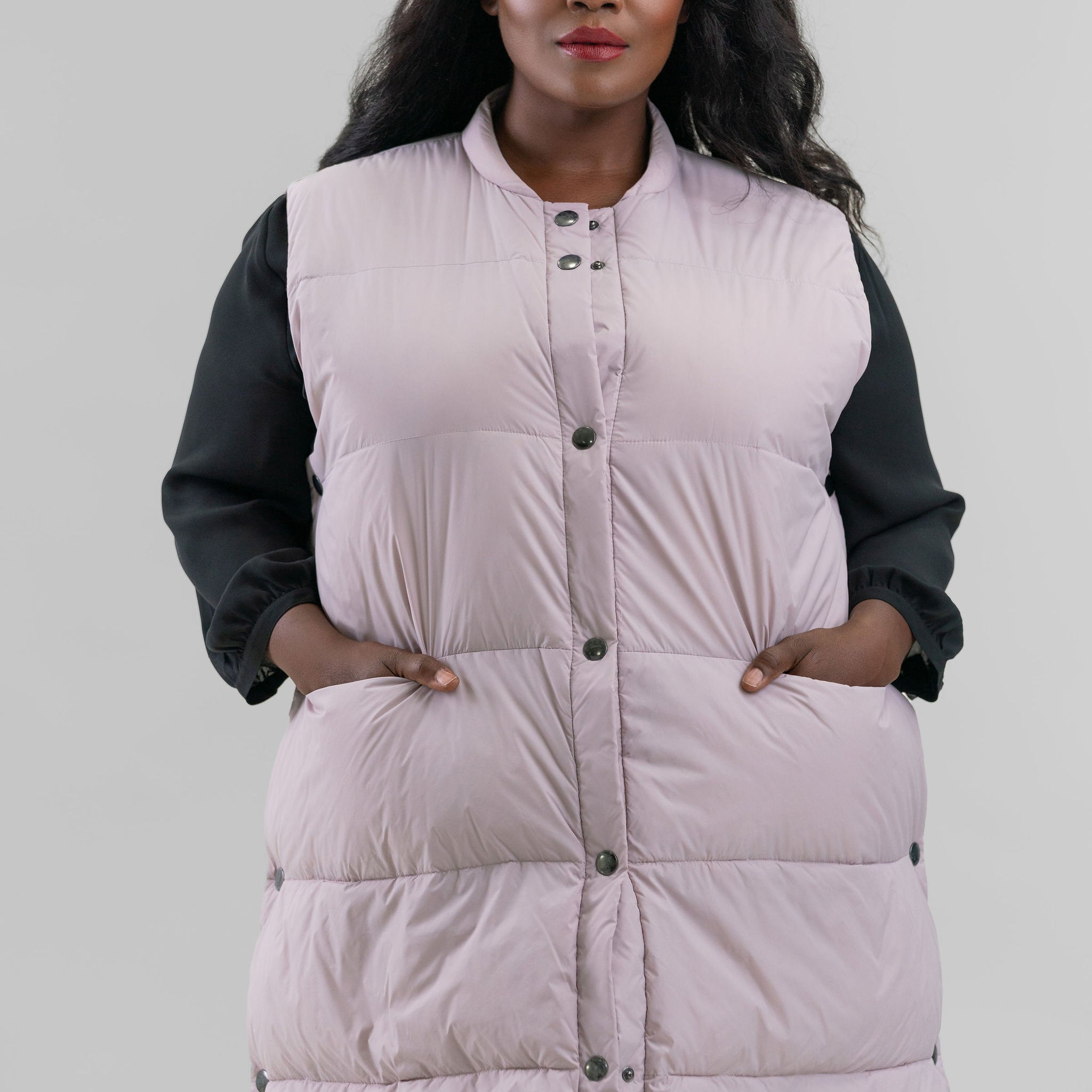 FEATHER DOWN VEST plus-size - AMOUR781