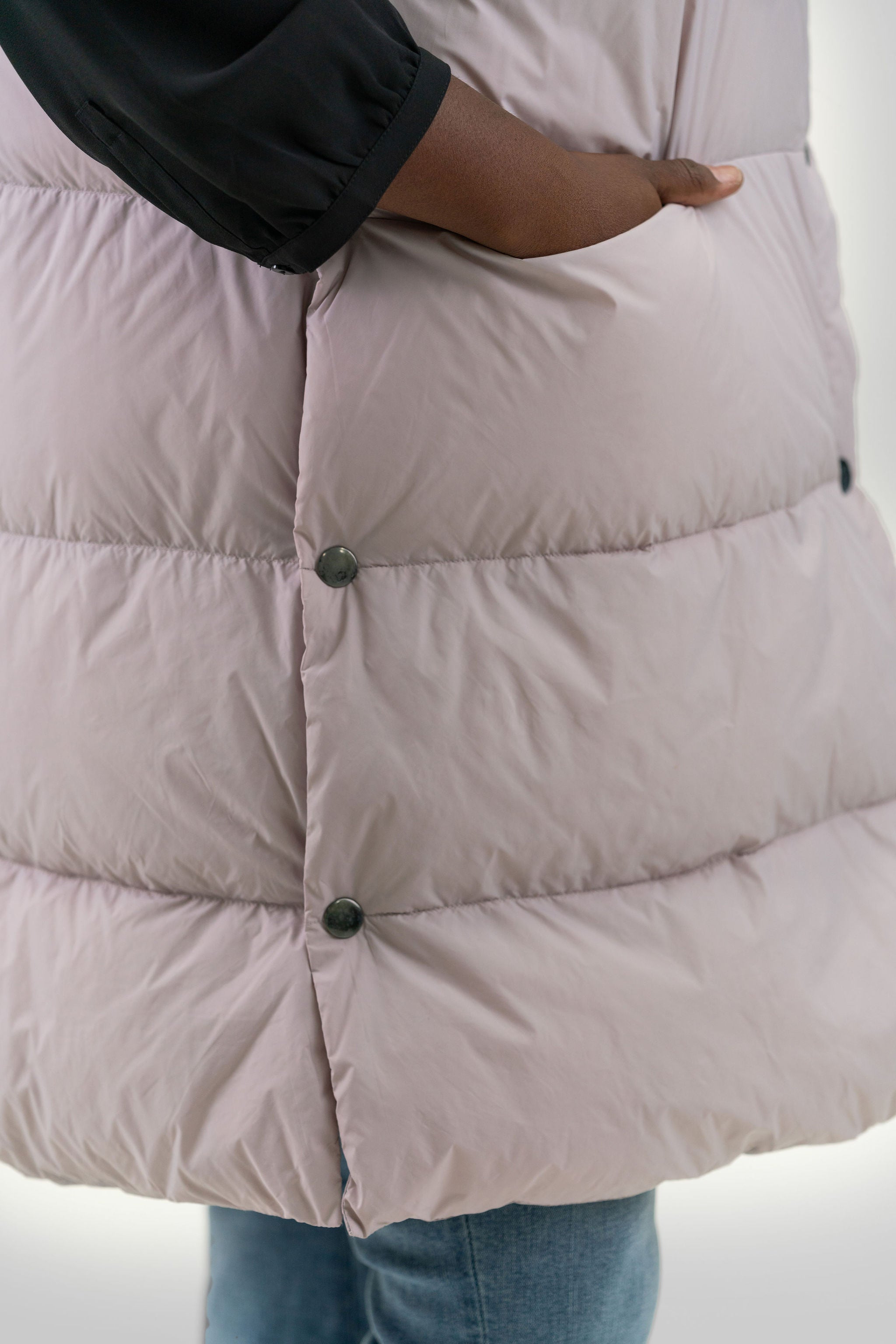 FEATHER DOWN VEST plus-size - AMOUR781