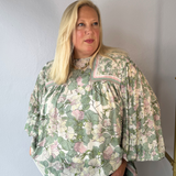 Tiara top Mint Flower