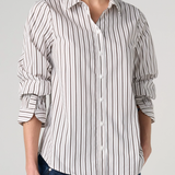 Adjustable Sleeve Button Front plus-size - AMOUR781