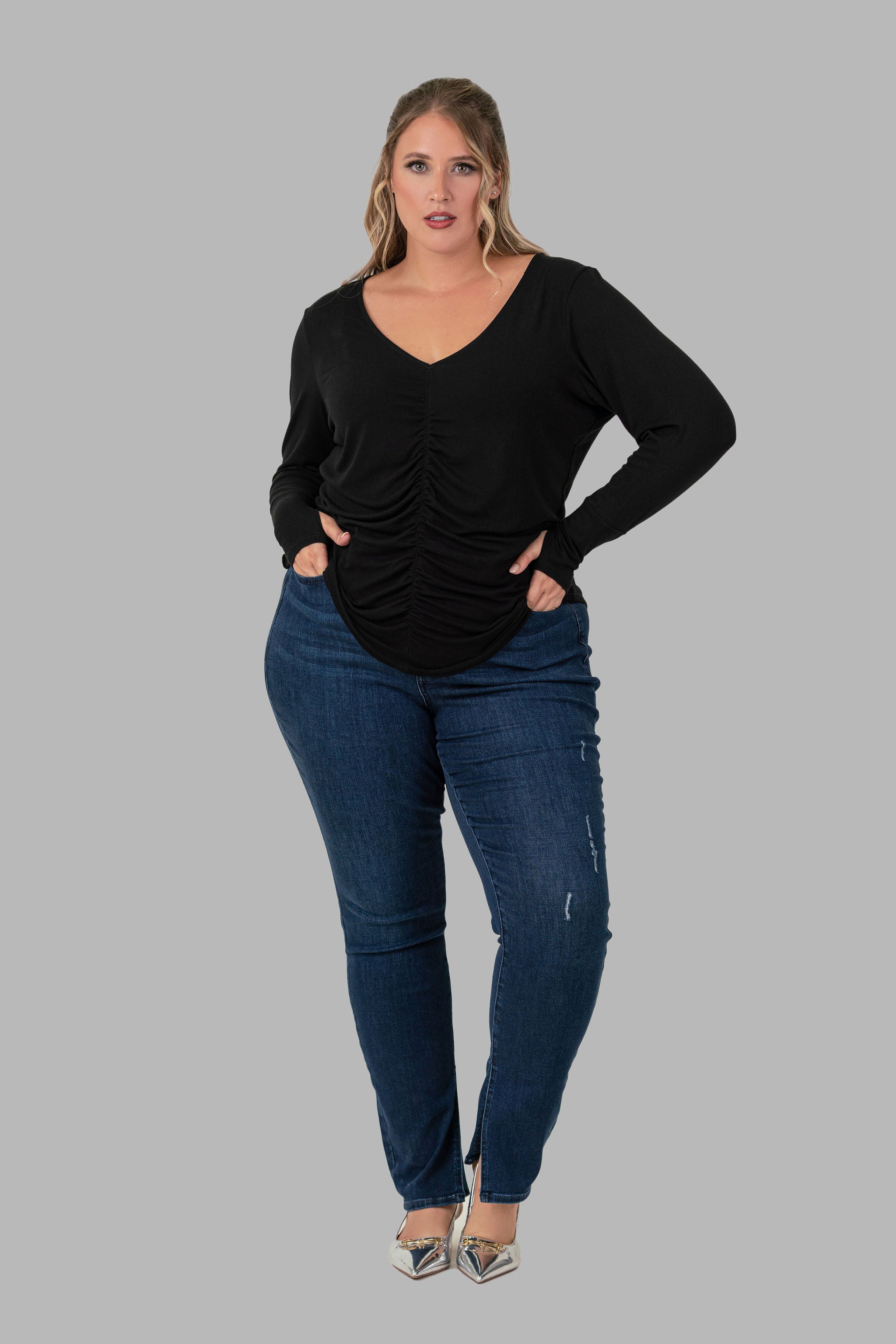 THE STAFFORD TOP plus-size - AMOUR781