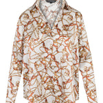 DARIA FRENCH CUFF SILK BLOUSE- Belgrano plus-size - AMOUR781