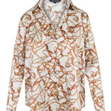 DARIA FRENCH CUFF SILK BLOUSE- Belgrano plus-size - AMOUR781