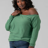 COTTON CASHMERE OFF-THE-SHOULDER plus-size - AMOUR781