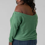 COTTON CASHMERE OFF-THE-SHOULDER plus-size - AMOUR781