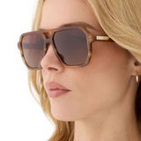 Cameron espresso tortoise brown gradient polarized sunglasses