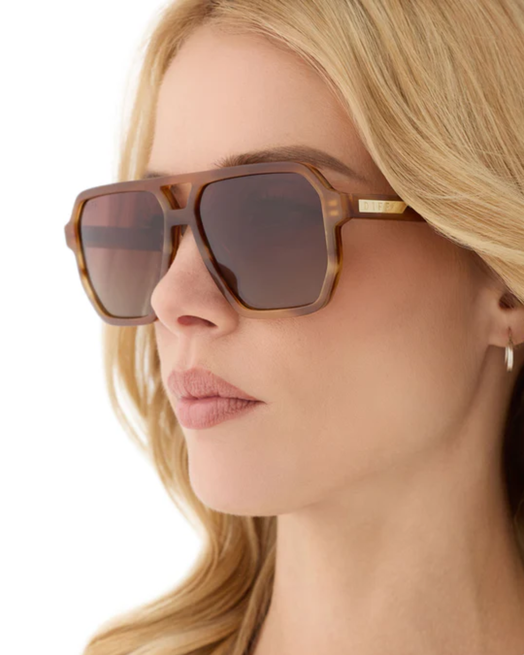 Cameron espresso tortoise brown gradient polarized sunglasses plus-size - AMOUR781