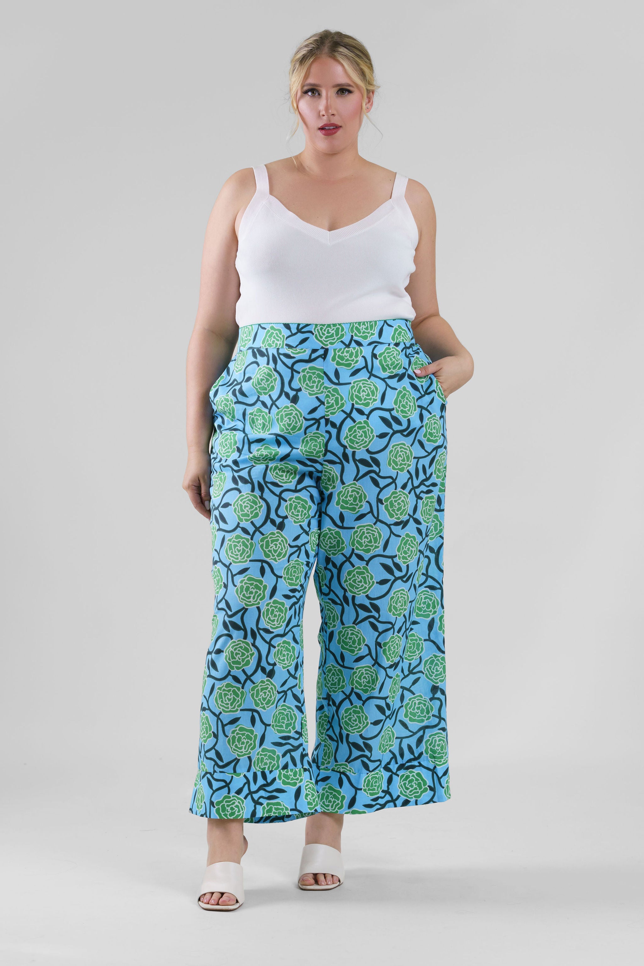 TULIA PANTS plus-size - AMOUR781