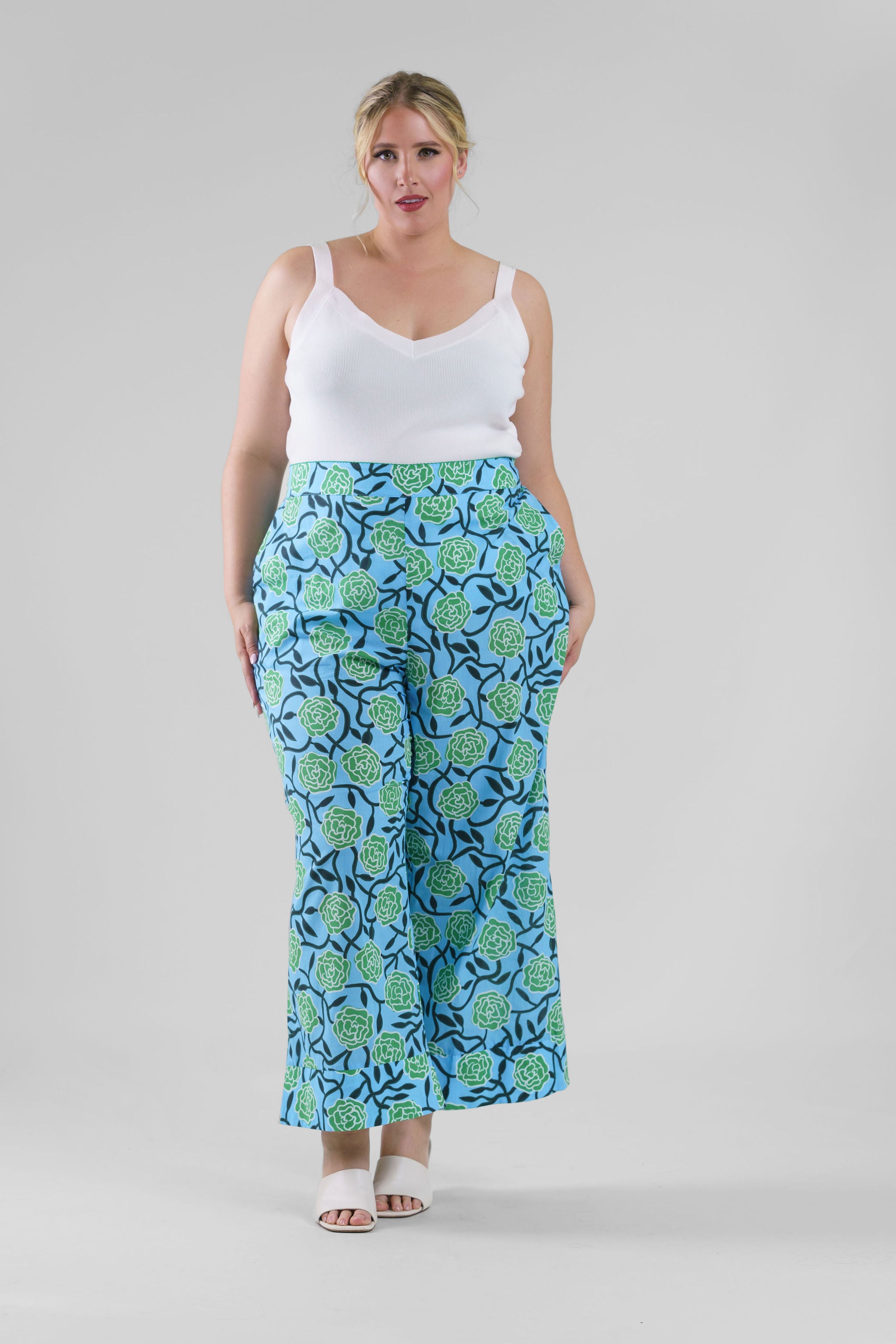 TULIA PANTS plus-size - AMOUR781