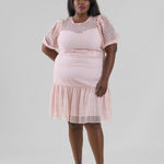 IMANI CROCHET LACE DRESS plus-size - AMOUR781