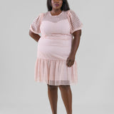 IMANI CROCHET LACE DRESS plus-size - AMOUR781