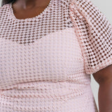 IMANI CROCHET LACE DRESS plus-size - AMOUR781