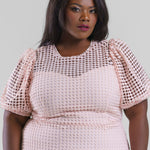 IMANI CROCHET LACE DRESS plus-size - AMOUR781