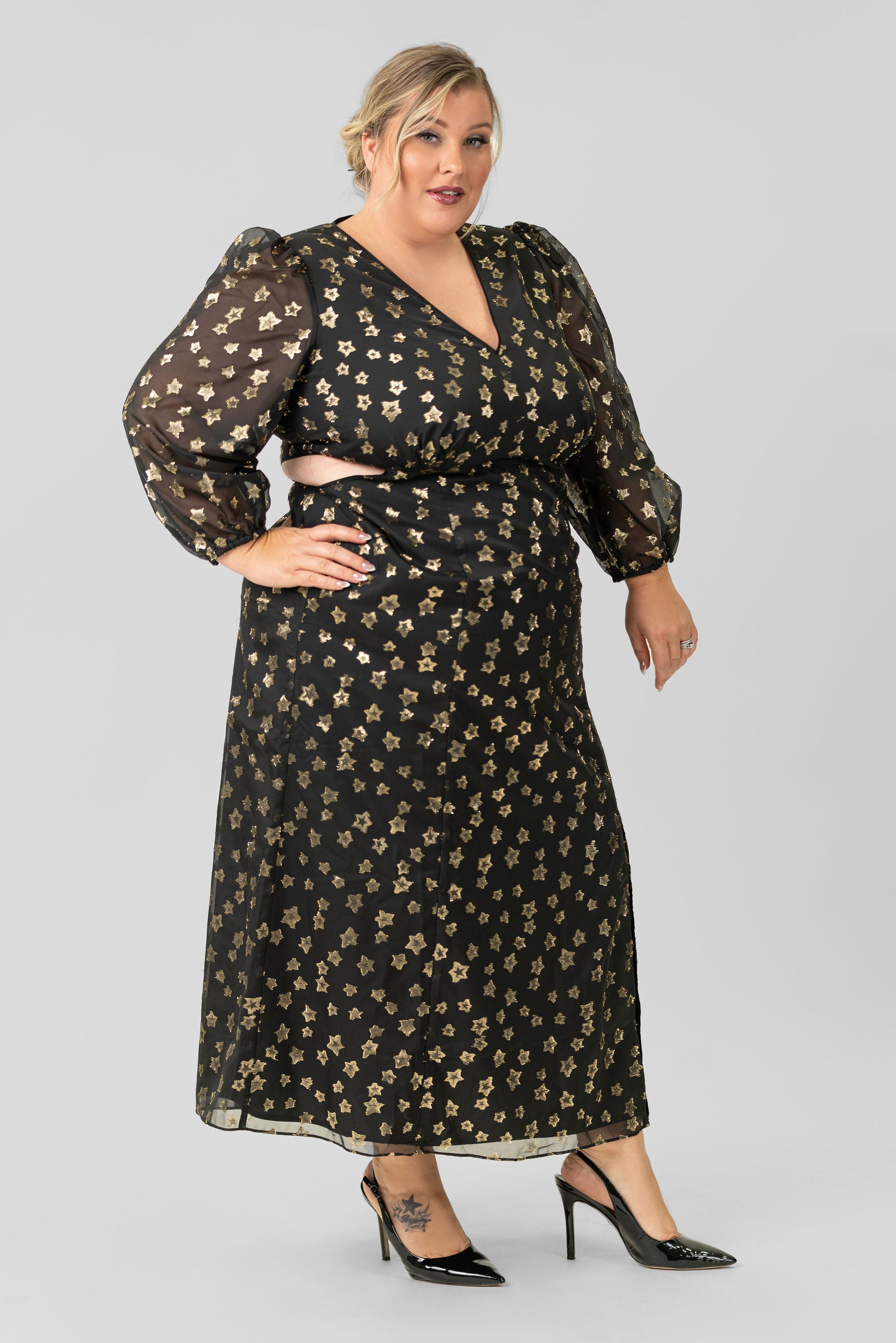 STARRY STARRY NIGHT DRESS plus-size - AMOUR781