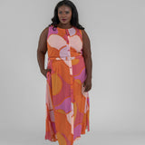 MIDI BUTTON DOWN DRESS plus-size - AMOUR781