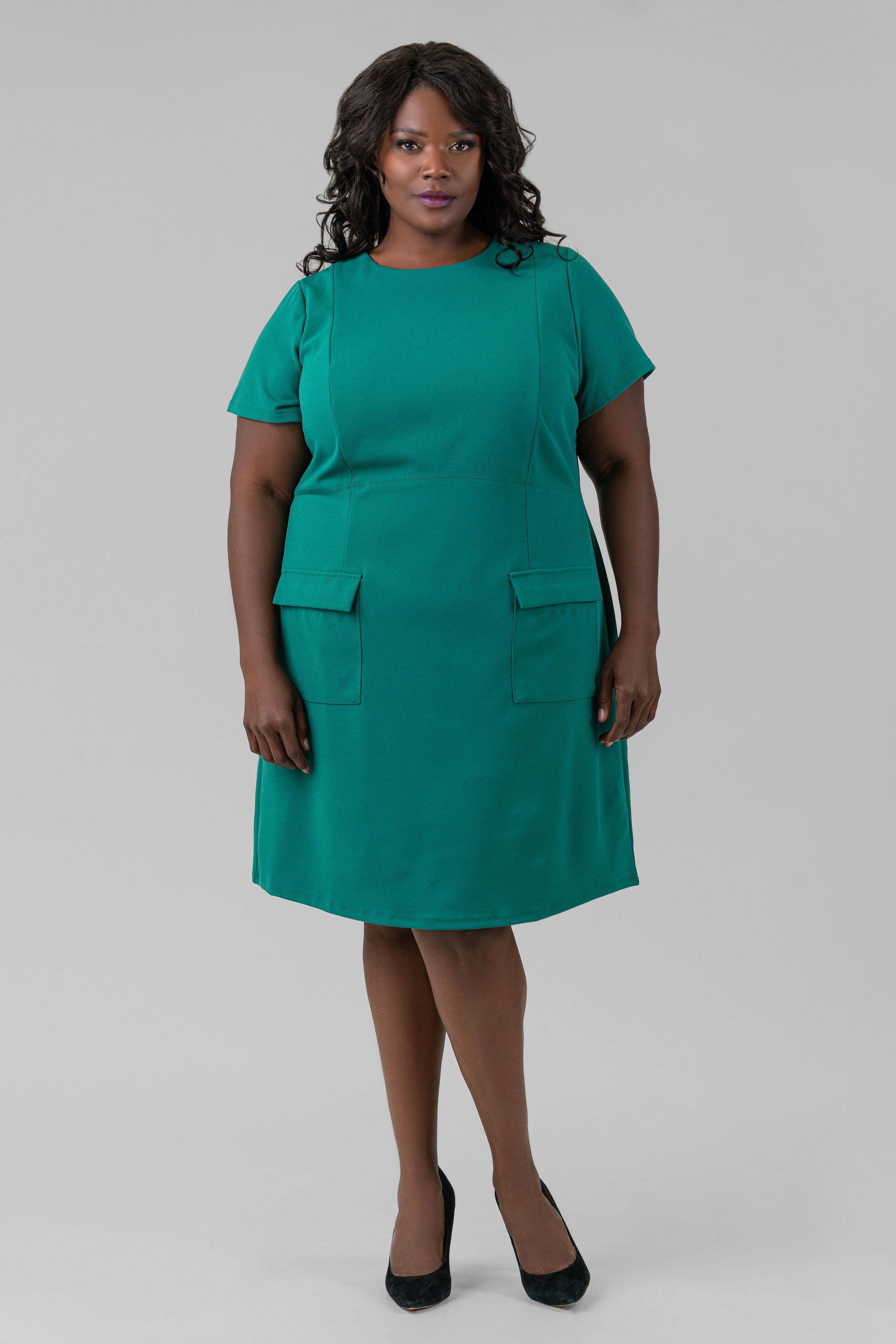 ZIGGY CREPE DRESS plus-size - AMOUR781