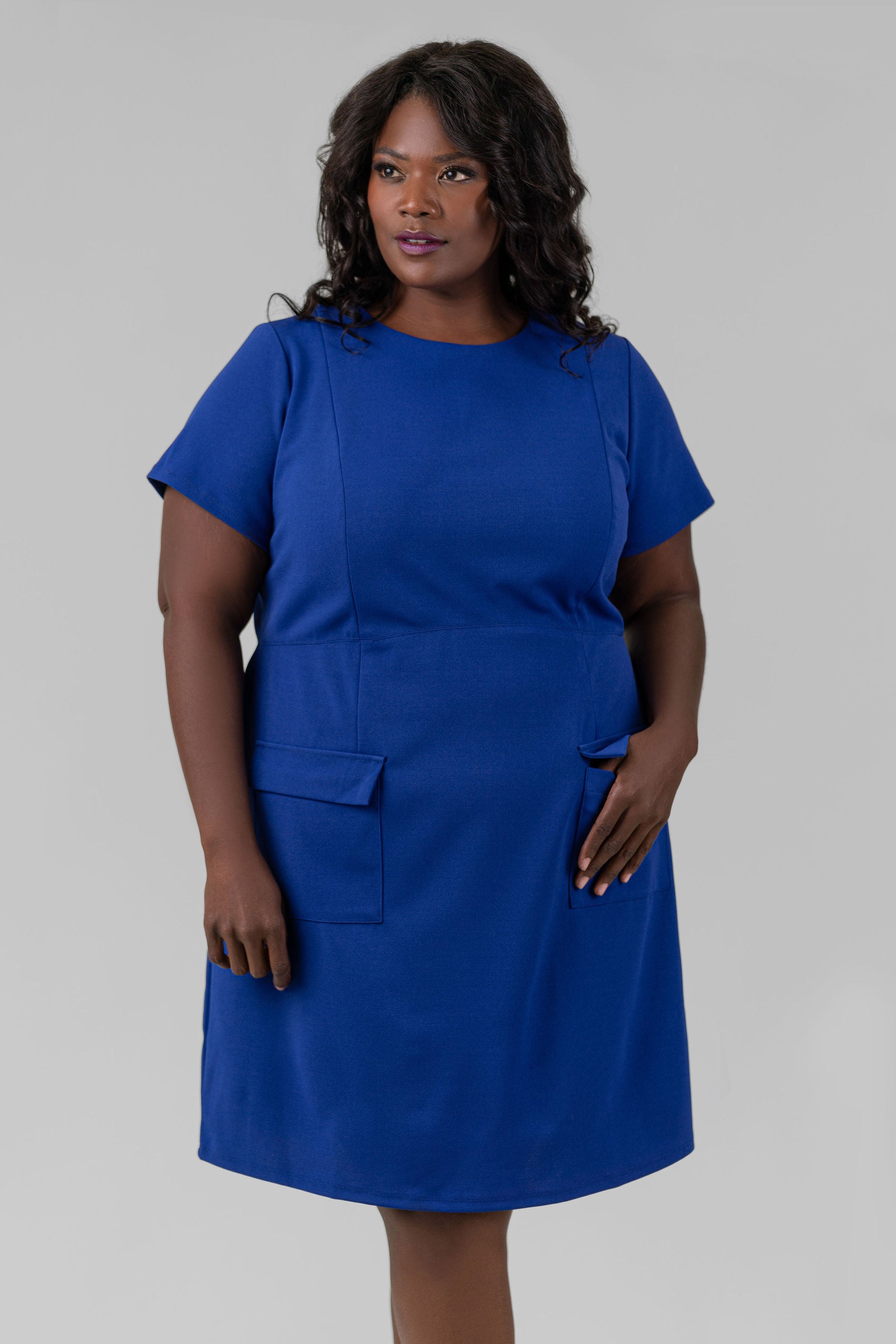 ZIGGY CREPE DRESS plus-size - AMOUR781