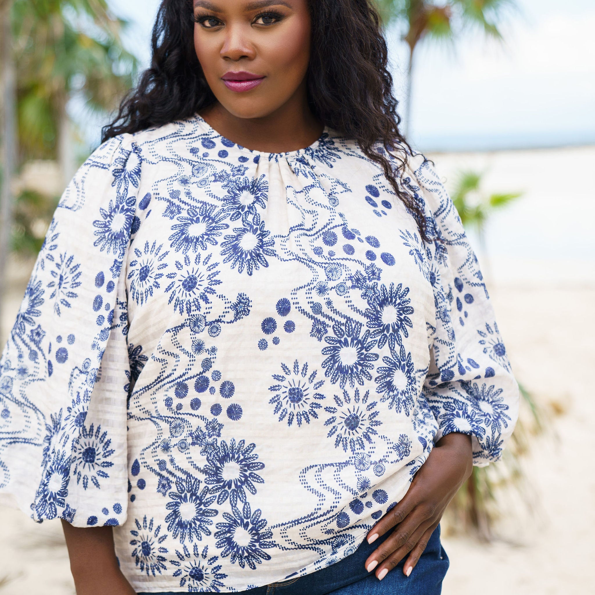 HARLY TOP plus-size - AMOUR781