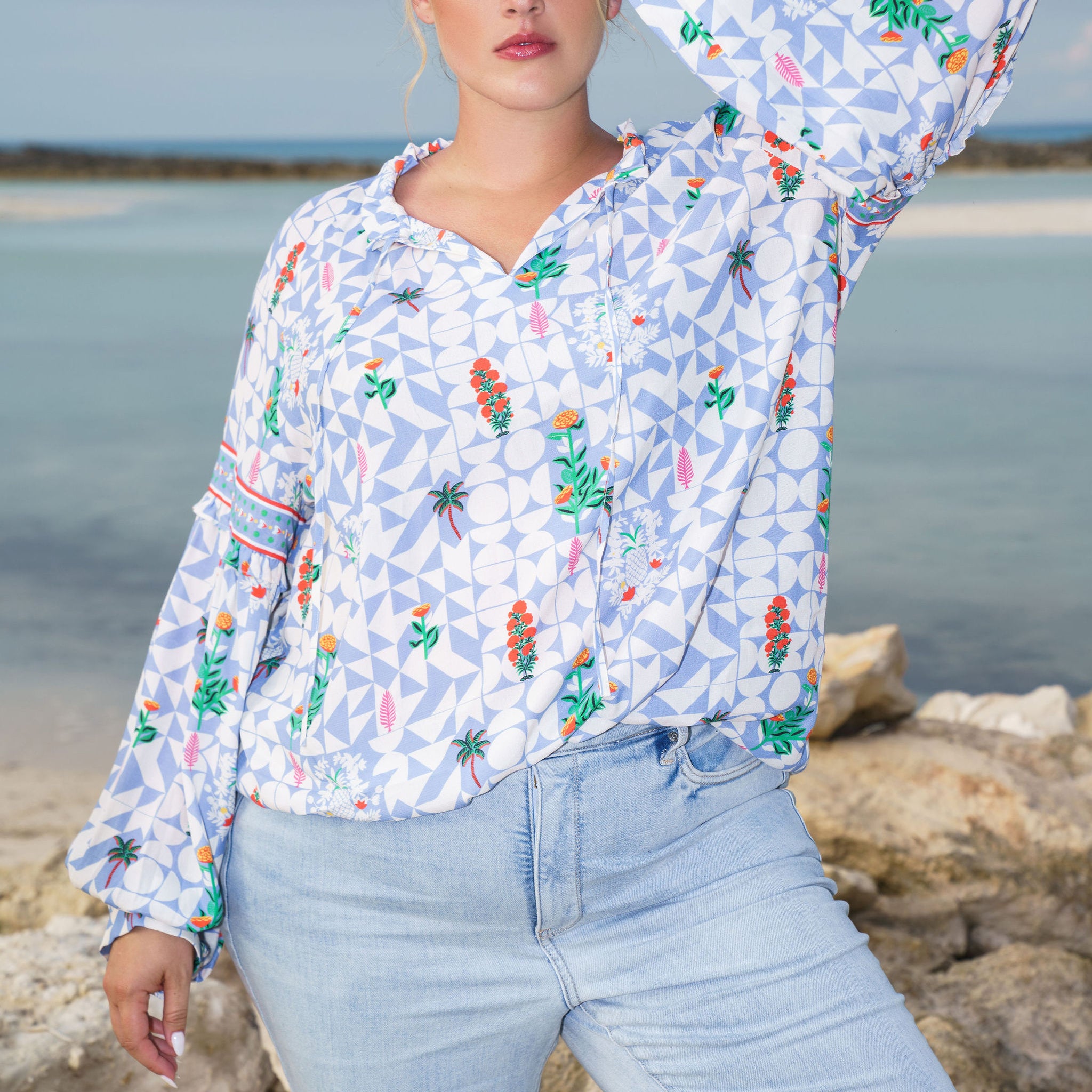 EMMA BLOUSE plus-size - AMOUR781