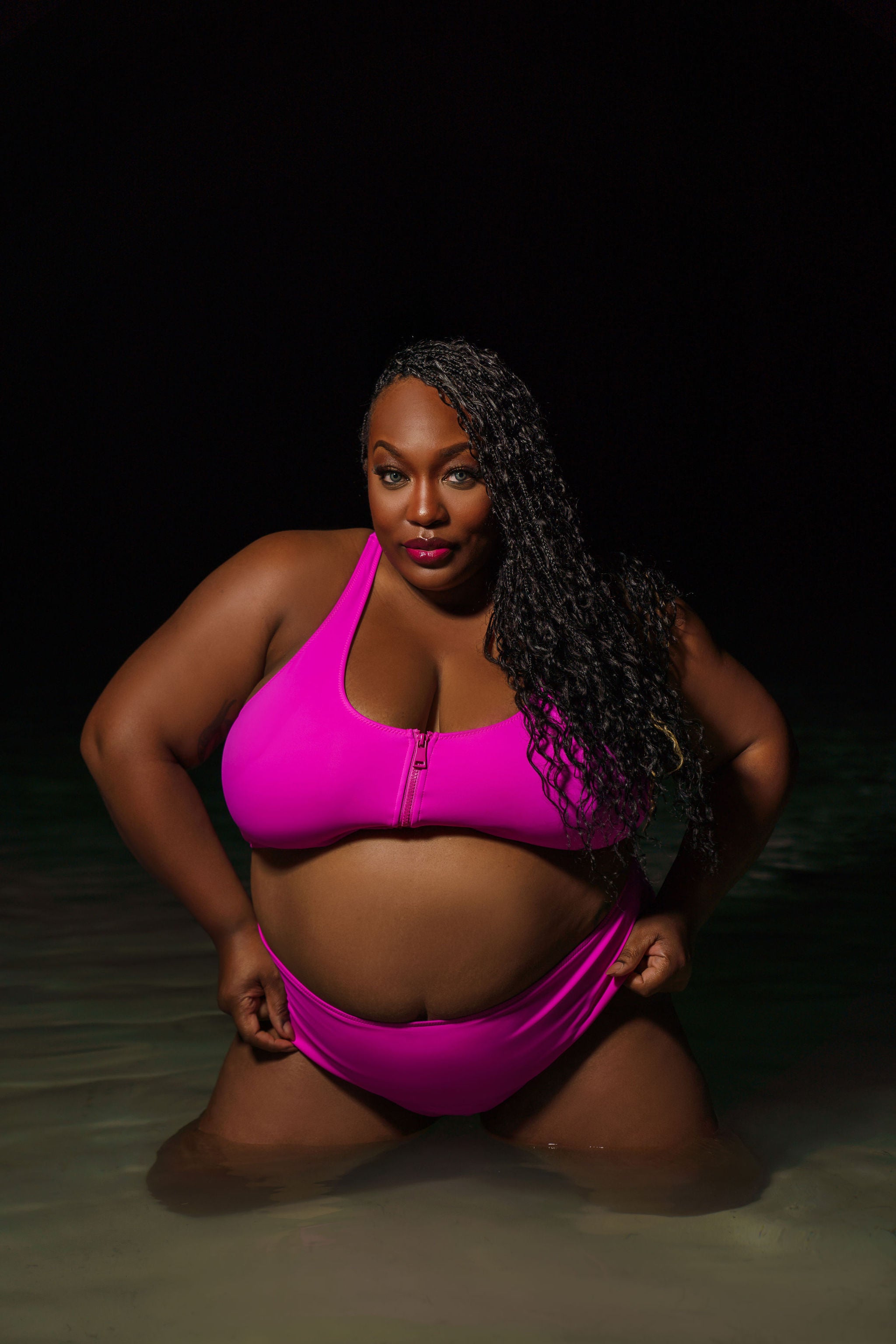 COMPRESSION SWIM BRIEF plus-size - AMOUR781