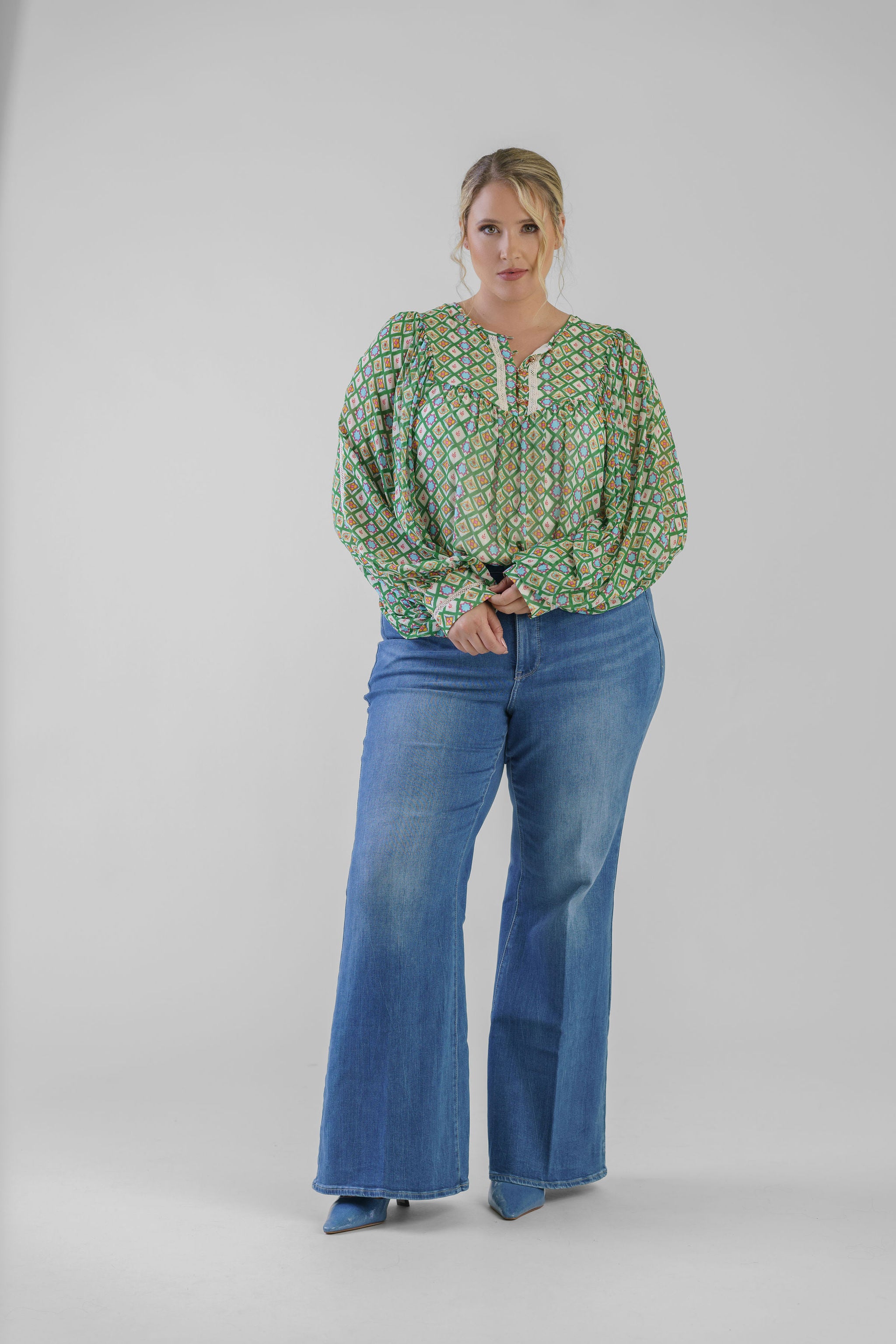 BERTHA BLOUSE plus-size - AMOUR781