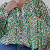 BERTHA BLOUSE plus-size - AMOUR781