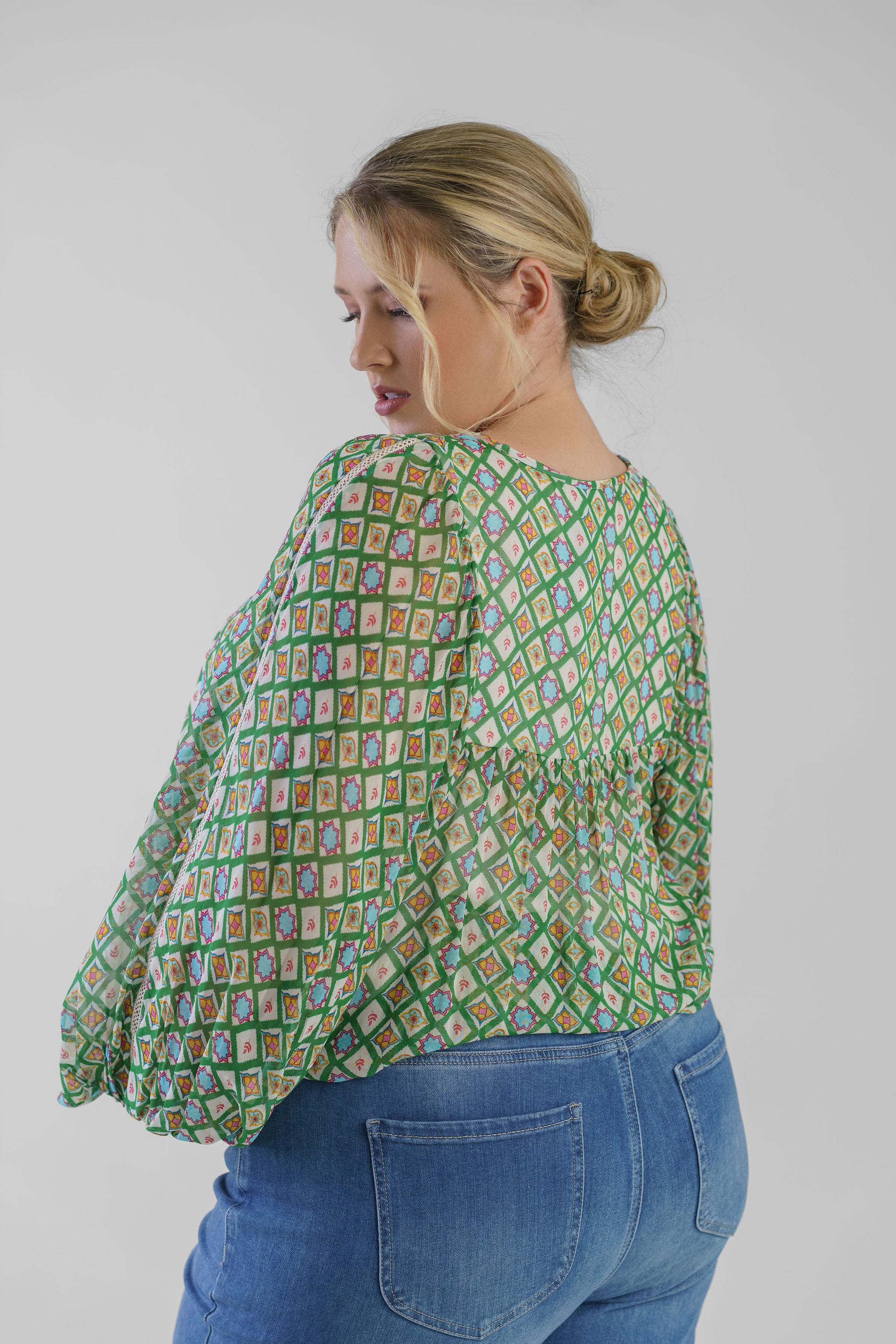 BERTHA BLOUSE plus-size - AMOUR781