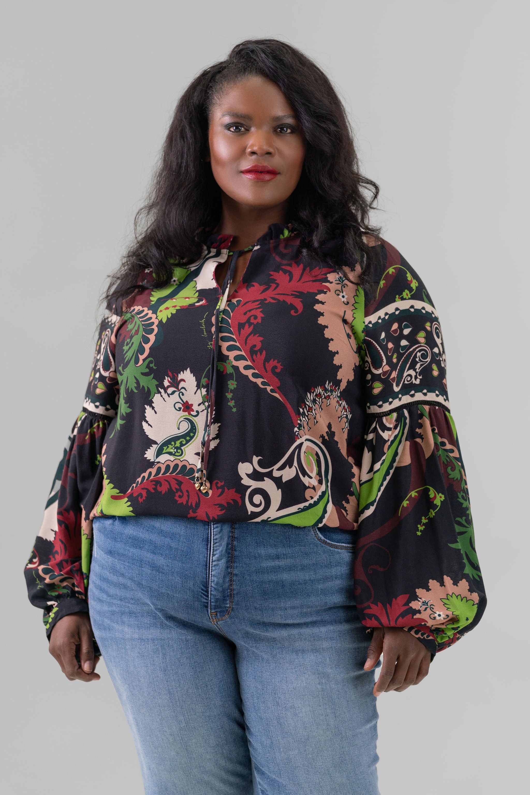 EMMA BLOUSE plus-size - AMOUR781