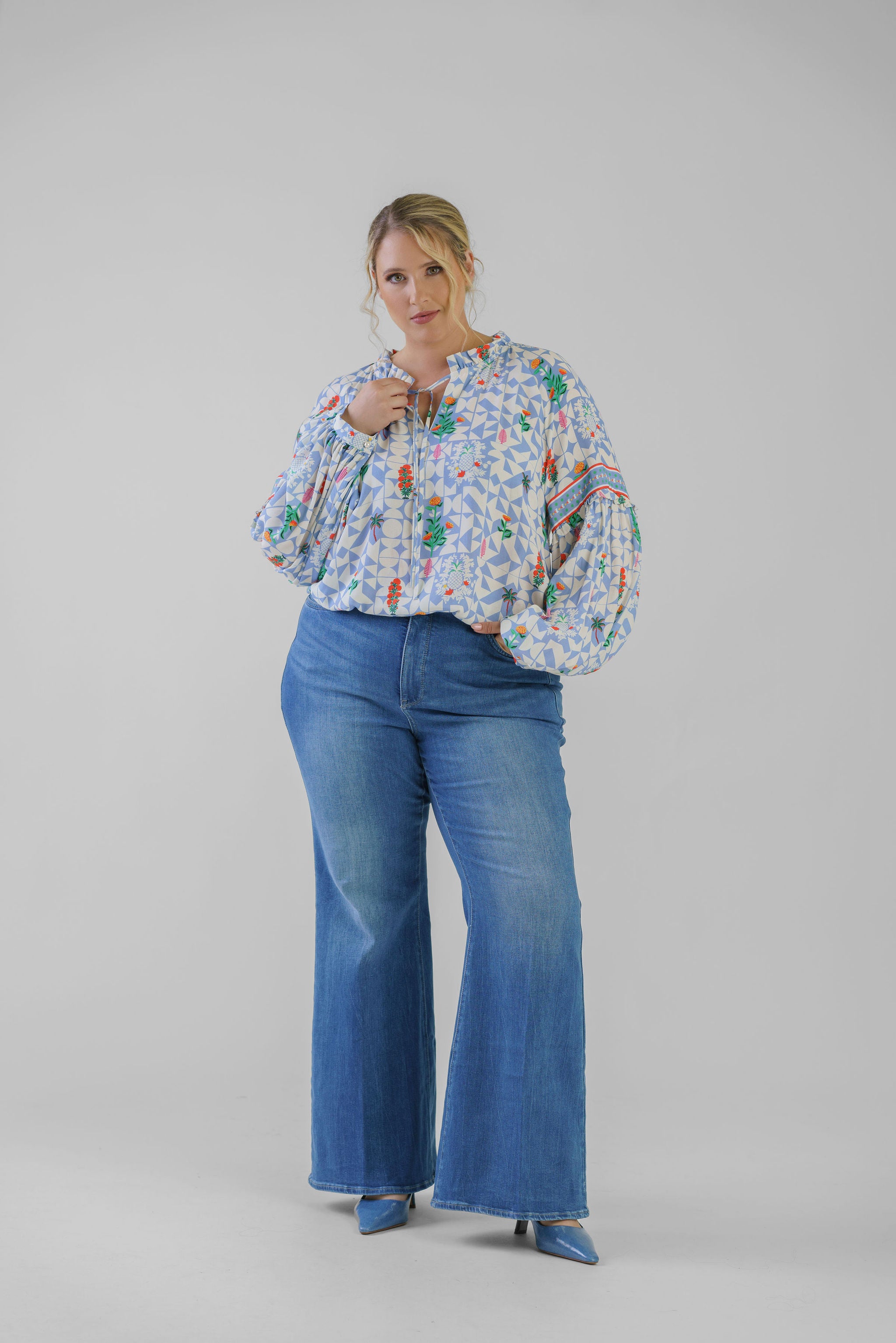 EMMA BLOUSE plus-size - AMOUR781