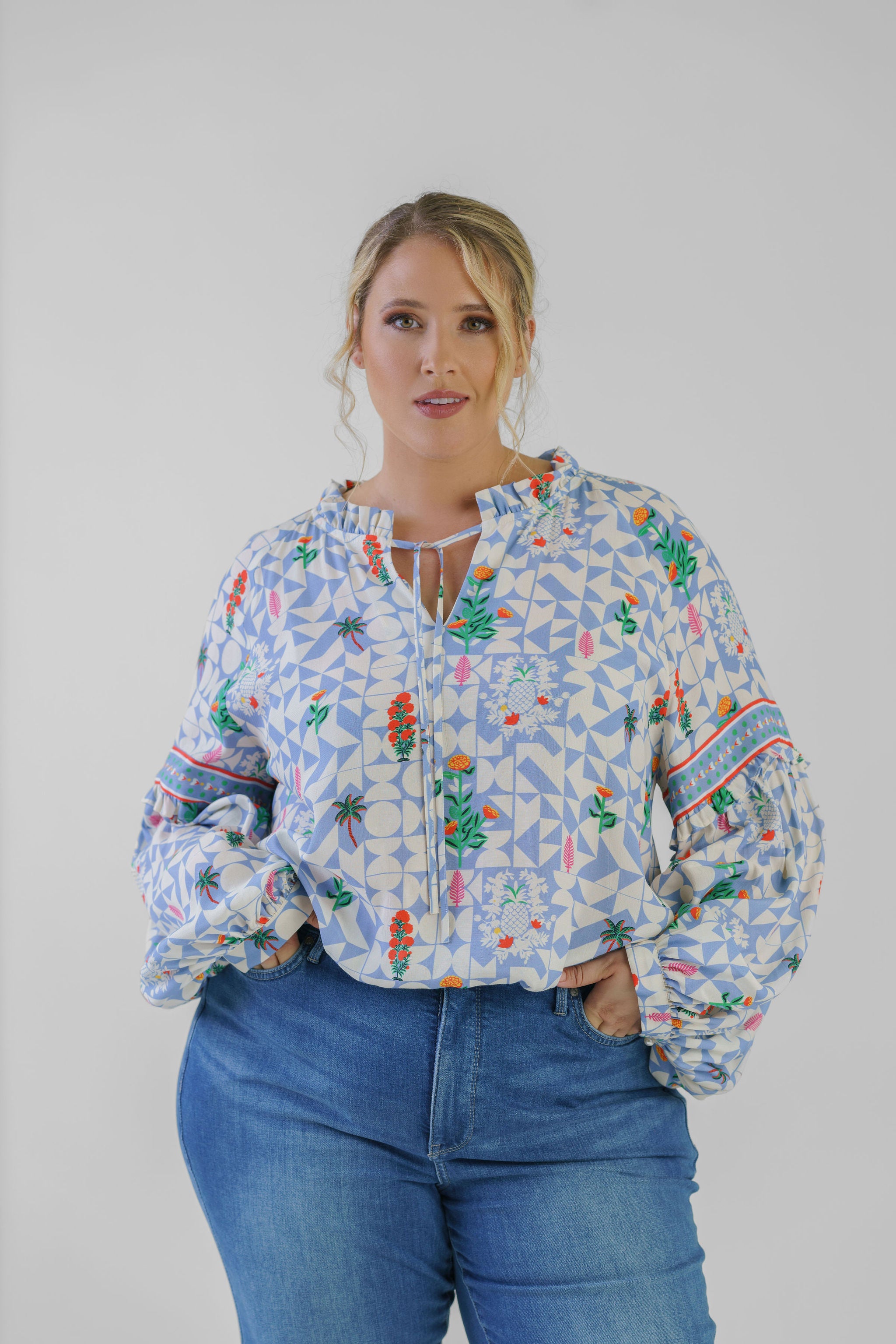 EMMA BLOUSE plus-size - AMOUR781