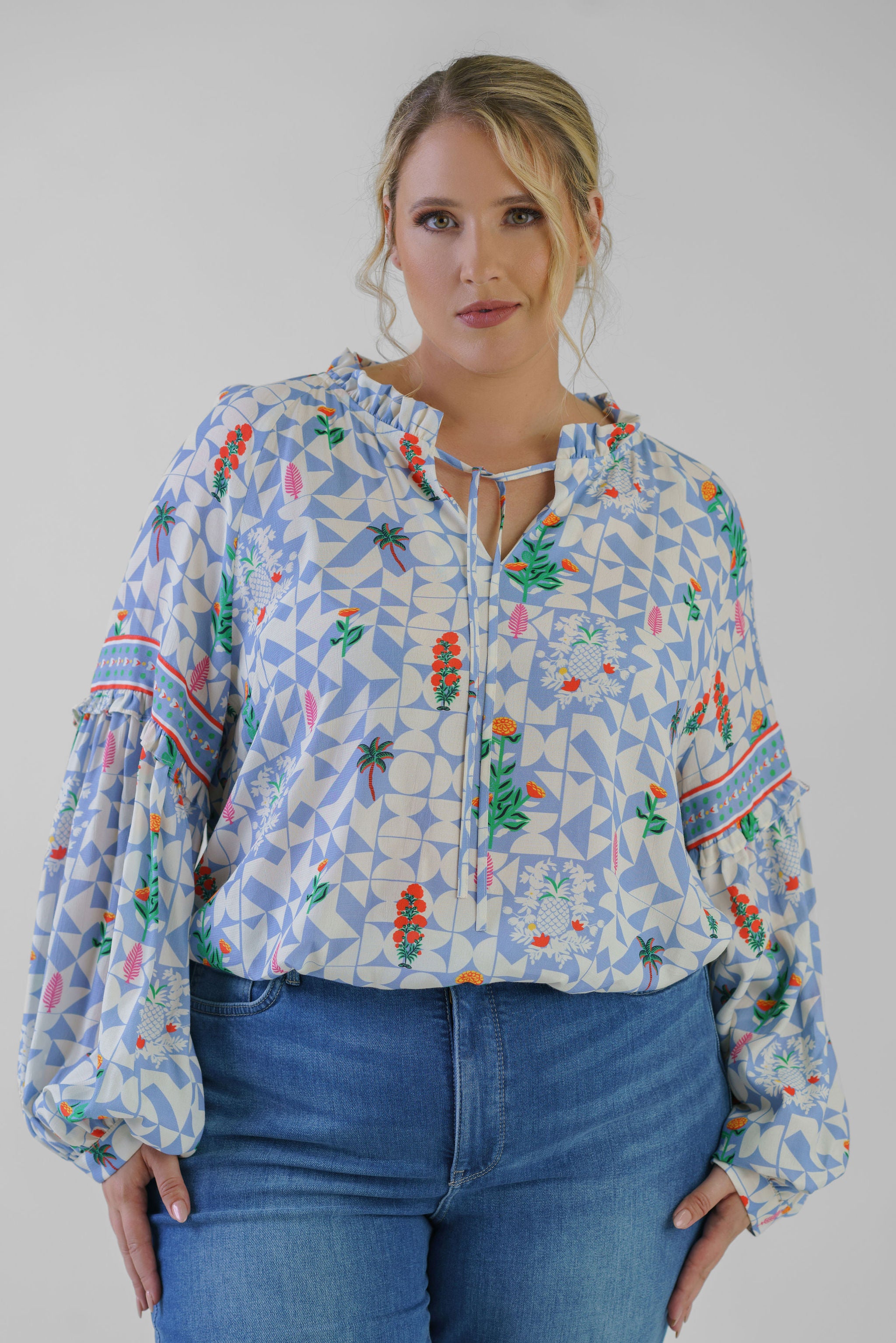 EMMA BLOUSE plus-size - AMOUR781