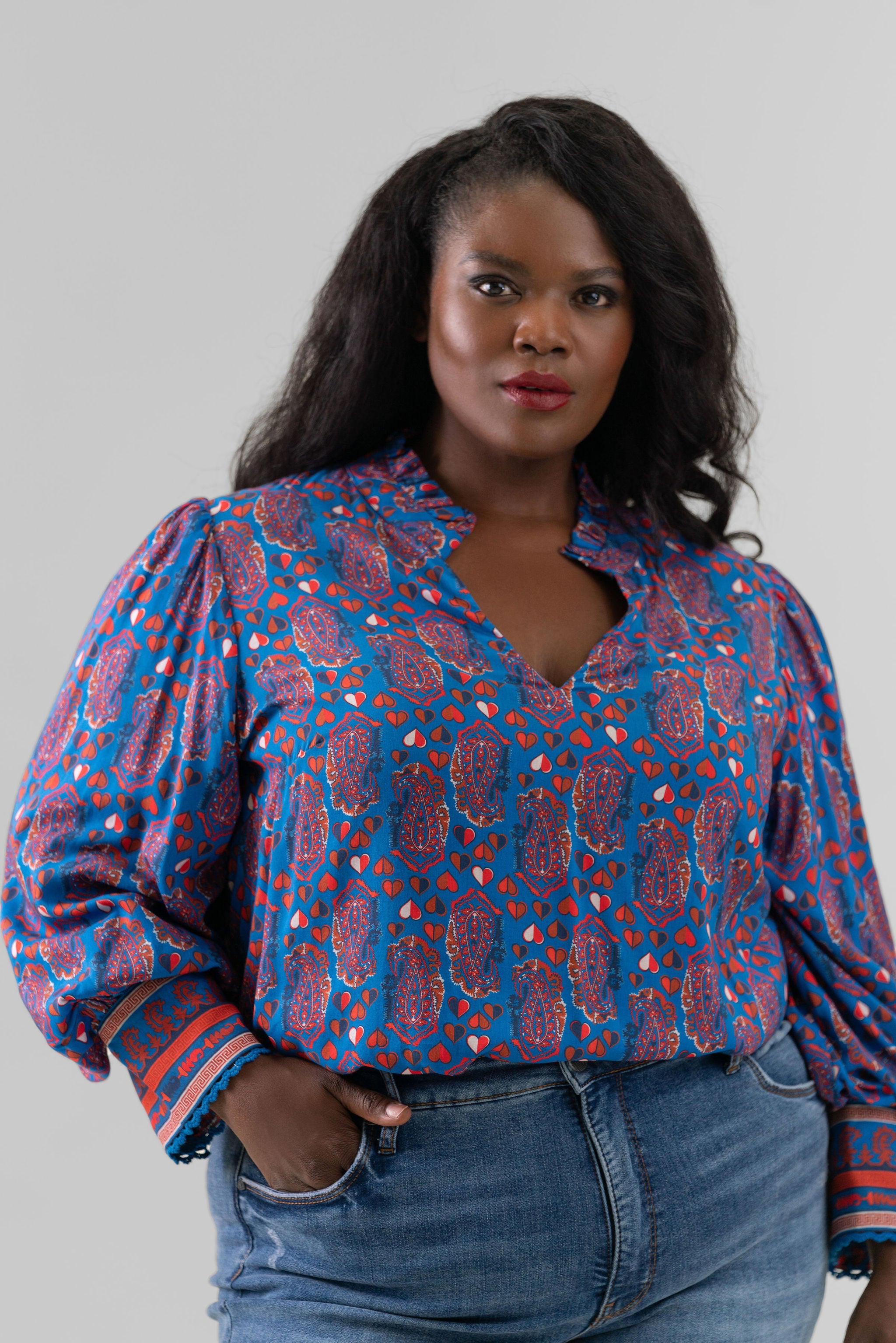 HAILEY BLOUSE plus-size - AMOUR781