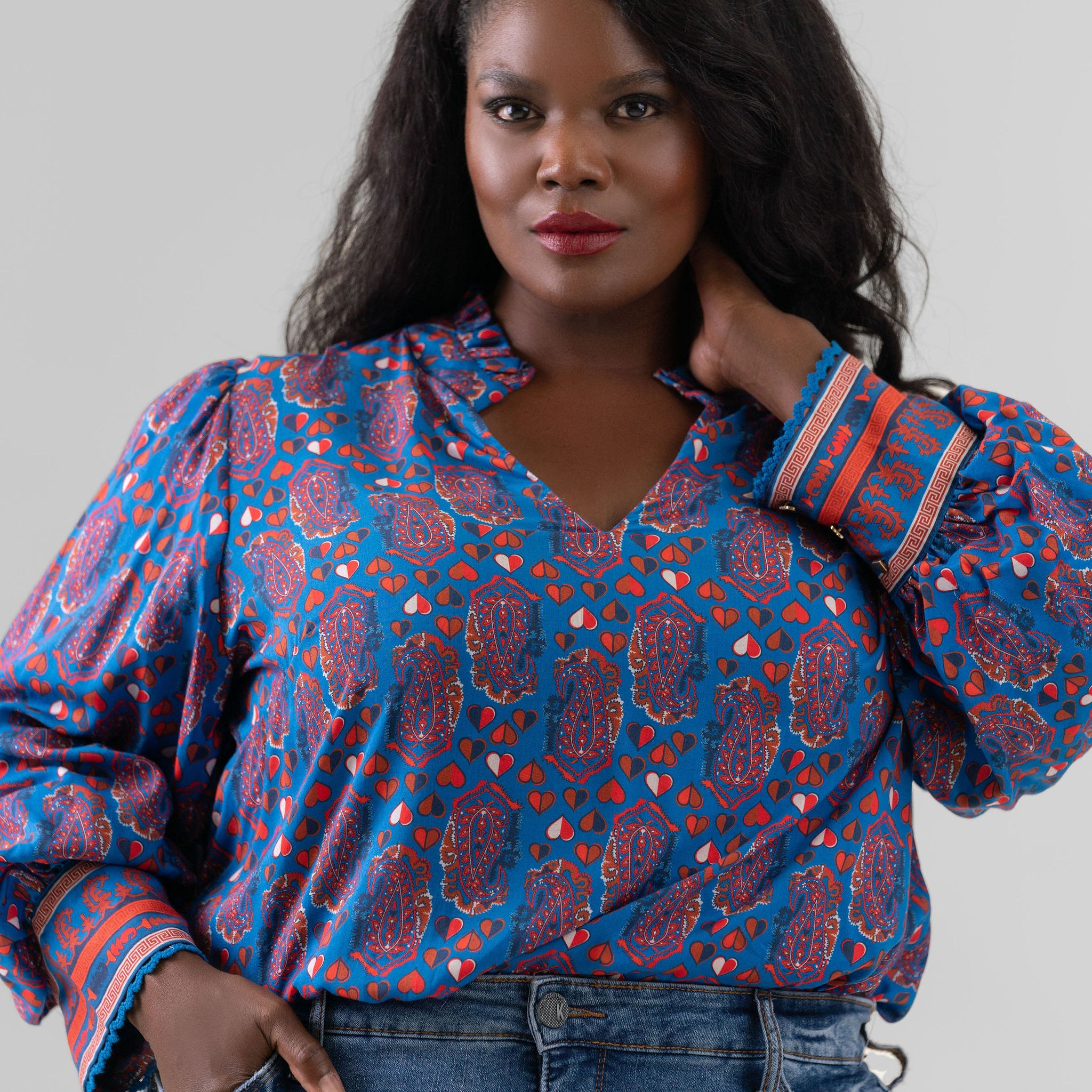 HAILEY BLOUSE plus-size - AMOUR781